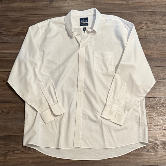 Stafford Travel Wrinkle-Free Oxford Dress Shirt - Picture 1 of 3